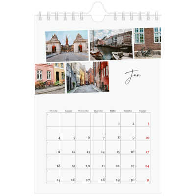 A5 Photo Calendar — City break [January]