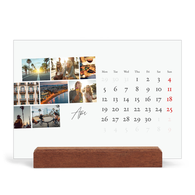 Easel Desk Calendar Landscape  — City break [April]