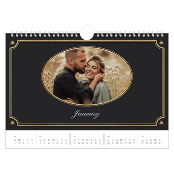 A4 Landscape Photo Calendar — Vintage classic