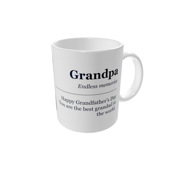 Personalised mugs — Grandpa's newspaper