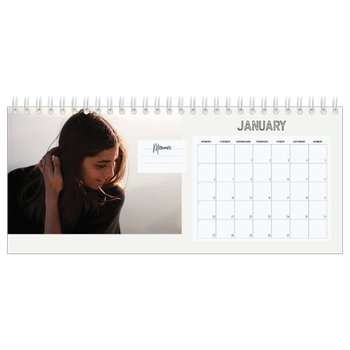Desk Photo Calendar — Note to self