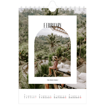 A5 Photo Calendar — The open arch [February]