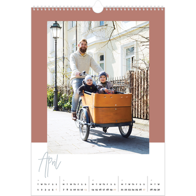A3 photo calendars — Earthy frames [April]