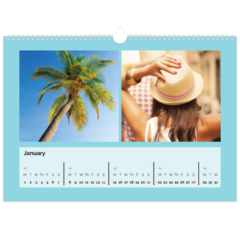 A3 Landscape Photo Calendar — Bright and bold