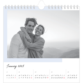 Square Photo Calendar — Colour screens