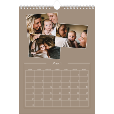 A4 Photo Calendar — Crafted memories [March]