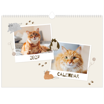 A3 Photo Calendar — Playful kitten [cover]