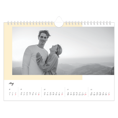 A4 Landscape Photo Calendar — Colour screens [cover]