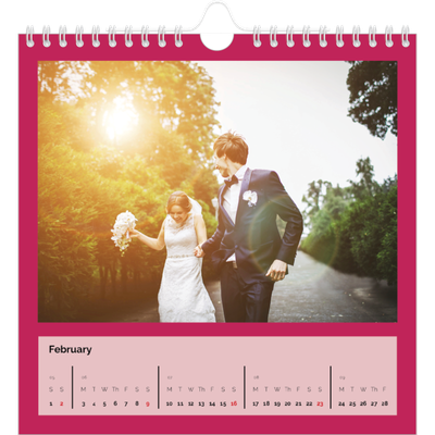 Square calendars  — Bright and bold [February]