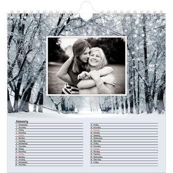 Square Photo Calendar — Four seasons