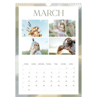 A3 photo calendars — Paintbrush effect [March]
