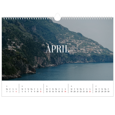 A3 Photo Calendar — Endless escape [April]