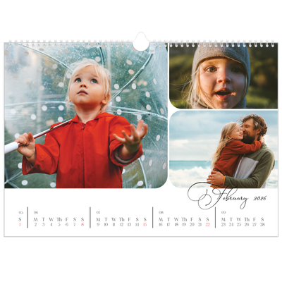 A3 Photo Calendar — Snapshots and script [February]
