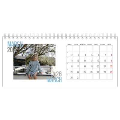 Desk calendars — Couple type [March]