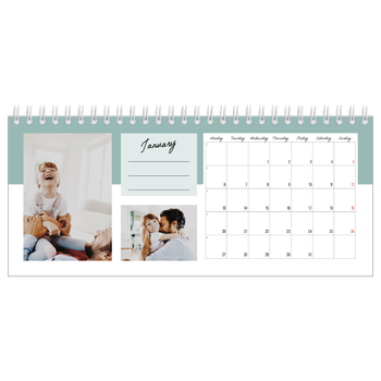 Desk Photo Calendar — List Calendar