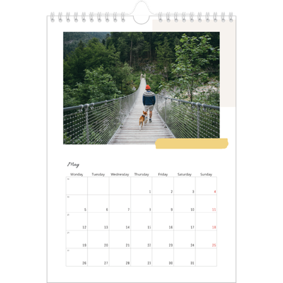 A4 Photo Calendar — Muted tones [May]
