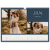 A3 Photo Calendar — Slate and serifs [January]