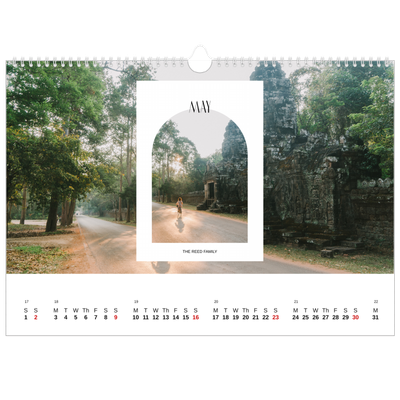 A3 Photo Calendar — The open arch [May]