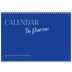 A4 Double Photo Calendar — Cobalt classic [cover]