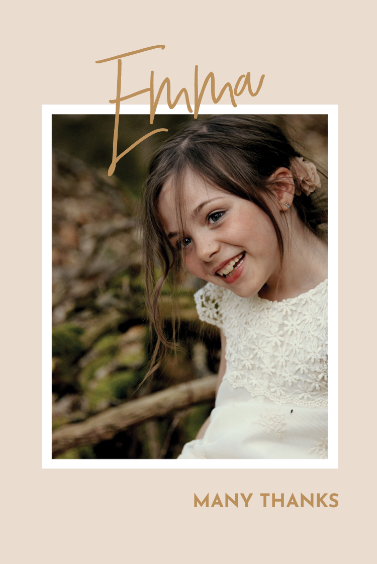 Thank you cards — Pastel backdrop