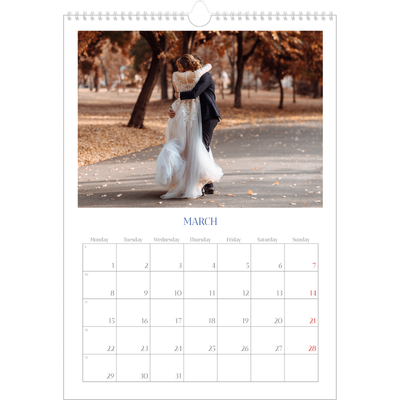 A3 photo calendars — Cobalt classic [March]