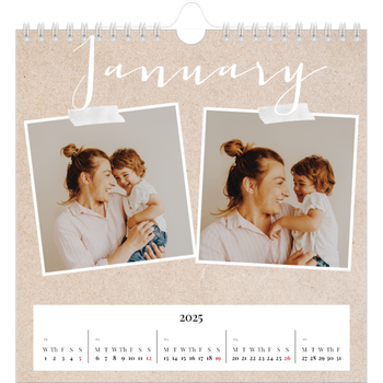 Square Photo Calendar — Scrapbook calendar