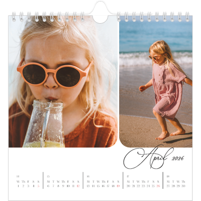 Square calendars  — Snapshots and script [April]