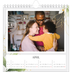 Square calendars  — Floral splash [April]