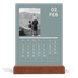 Easel Desk Calendar Portrait  — Contemporary bold [February]