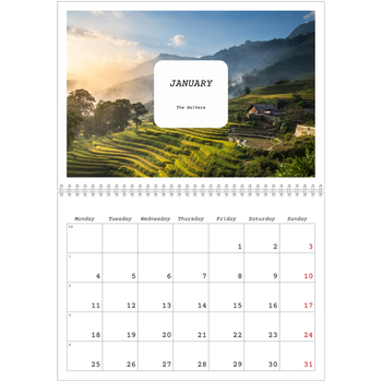 A4 Double Photo Calendar — Full story