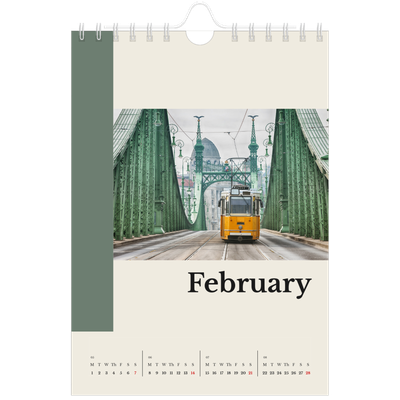 A5 Photo Calendar — Sights of the world [February]