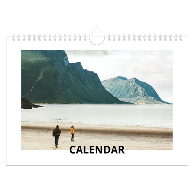 A4 Landscape Photo Calendar — White space [cover]