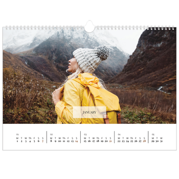 A3 Landscape Photo Calendar — Classic calendar