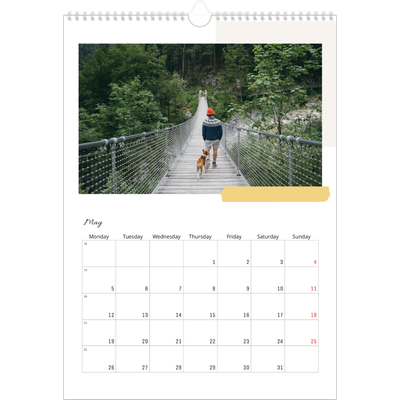 A3 photo calendars — Muted tones [May]