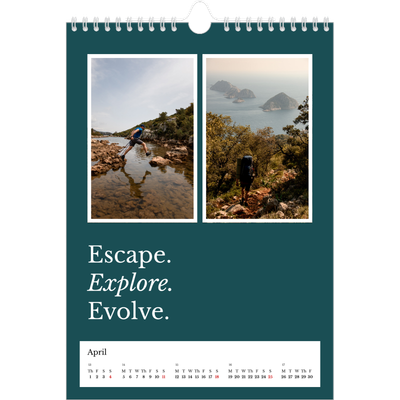 A4 Photo Calendar — Editorial Earth [April]