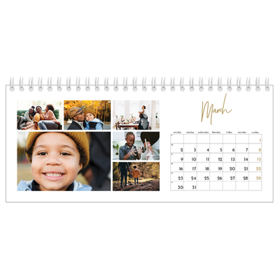 Desk calendars — Scribble text [March]