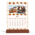 Easel Desk Calendar Portrait  — Retro patterns [cover]