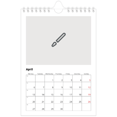 A5 Photo Calendar — Design your own product [April]
