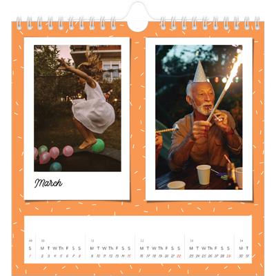 Square calendars  — Colour pop snapshots [March]