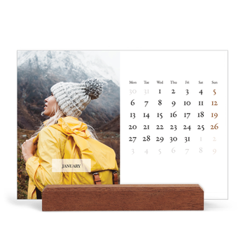 Easel Desk Calendar Landscape — Classic calendar