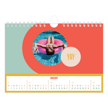 A5 Landscape Photo Calendar — Bright and beautiful
