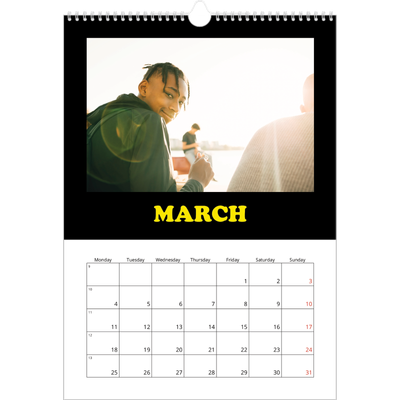 A3 photo calendars — Fun type [March]