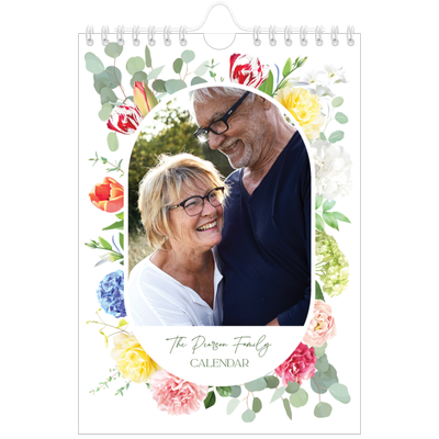 A5 Photo Calendar — Traditional flowers [cover]