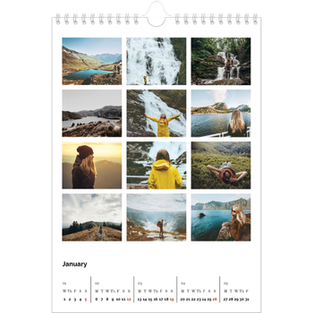 A4 Photo Calendar — Picture grid