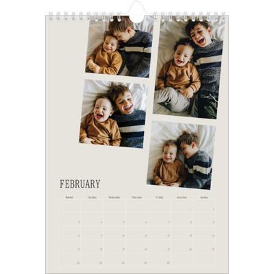 A4 Photo Calendar — Memories in motion [February]