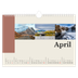 A4 Landscape Photo Calendar — Sights of the world [April]