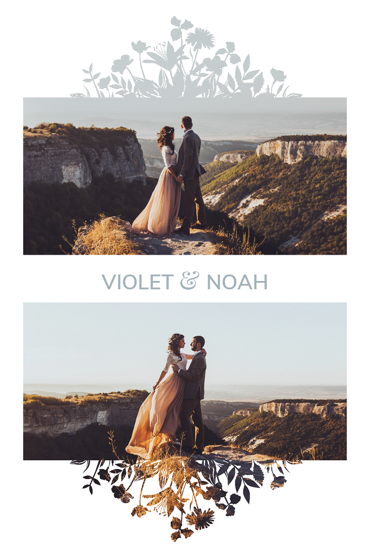 Invitations — Flower motif