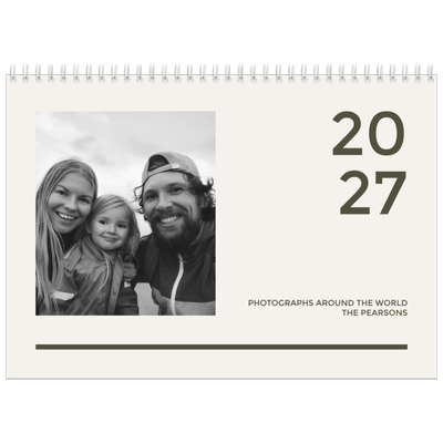A4 Double Photo Calendar — Contemporary bold [cover]