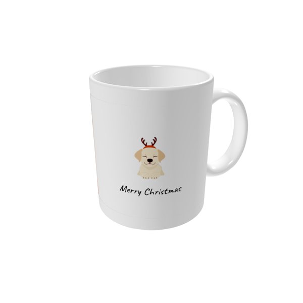 Personalised mugs — Cosy Christmas dog