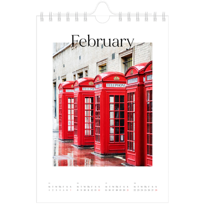 A5 Photo Calendar — My travelogue [February]